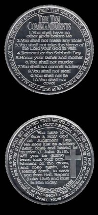 Ten Commandments Coin