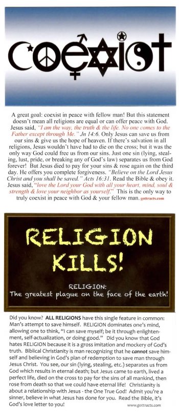 COEXIST - Religion Kills